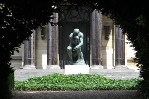 "The thinker of Rodin in Paris"