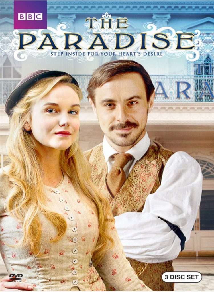 "Serie's poster of Paradise about one of the first department stores in the world ; the first department stores in the world"