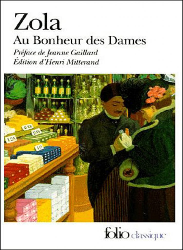 "Cover book of Au bonheur des dames of Zola, one of the first department stores in the world"