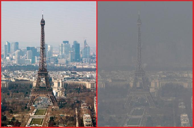"Air pollution in Paris ; atmospheric pollution"