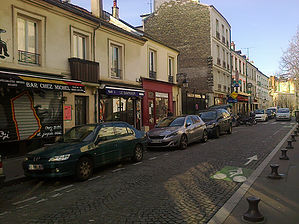 "A charming neighborhood - La butte aux cailles street"