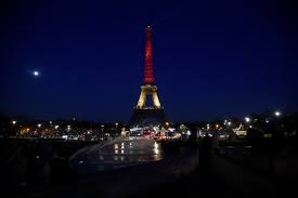 "Eiffel tower with Belgium Flag colors - Paris or Bruxelles ?"
