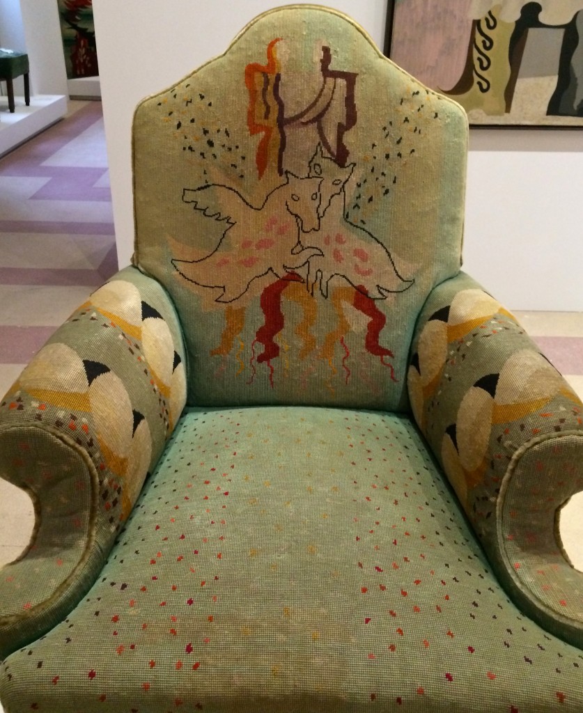 "an armchair of Jean Lurçat, The art of tapestry"