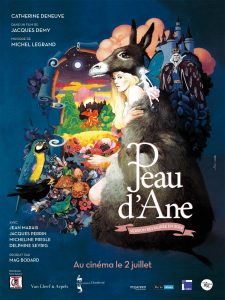 "Movie Poster of Peau d'âne, a French fairy tale, of Agnès Varda"