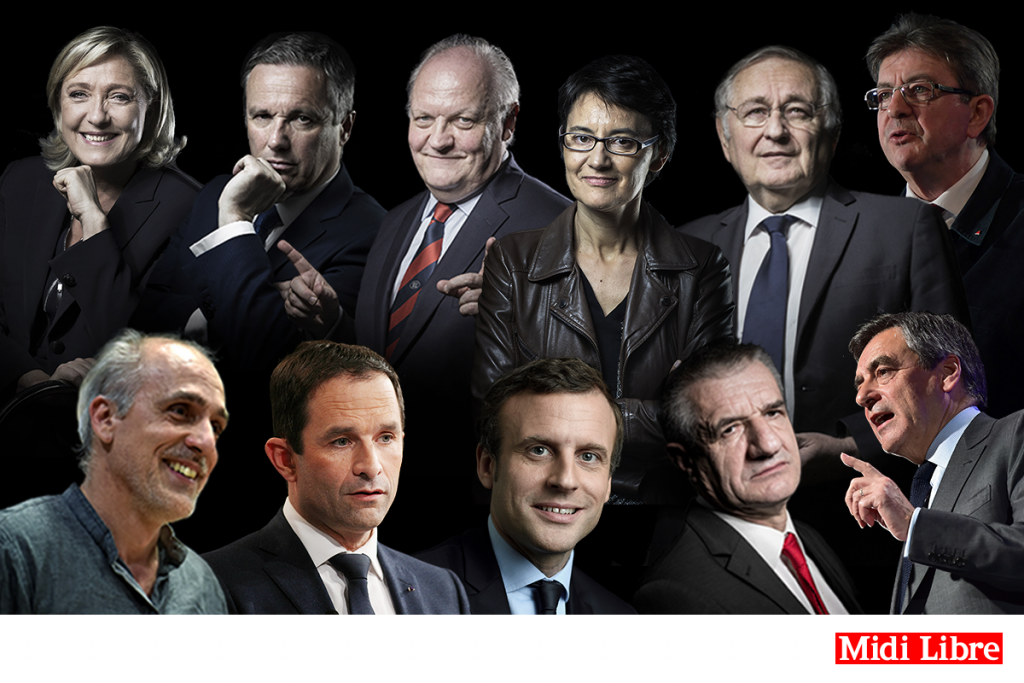 "main candidates to French presidential election 20107 - diversity in politics"