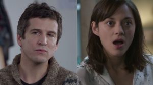 "2 main characters of Rock N'Roll, played by Guillaume Canet and Marion Cotillard - subject : turned 40!"