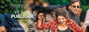 "Movie poster Place publique of French artists couple, Agnès Jaoui & Jean-Pierre Bacri"