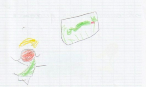 "10 French Idioms illustrated by a 5 years old girl - Être sage comme une image"