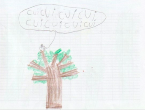 "10 French Idioms illustrated by a 5 years old girl - Chanter comme une casserole"