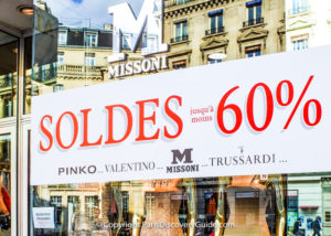 " French sales in Paris 2020"