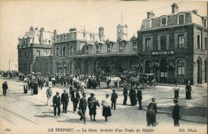 "Paris Deauville - Le Tréport et sa gare 1872"